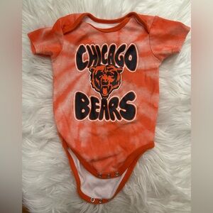 NFL Chicago Bears 6-9m Infant Onesie in Orange and Black 100% Cotton